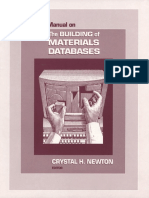 The Building of Materials Databases