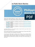 The Philippine Public Storm Warning Signals