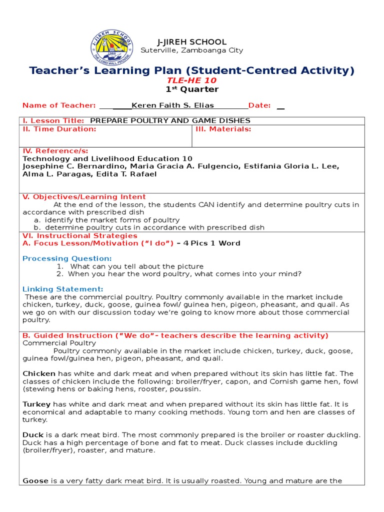 Poultry and Game Cookery A1 PDF Poultry Chicken