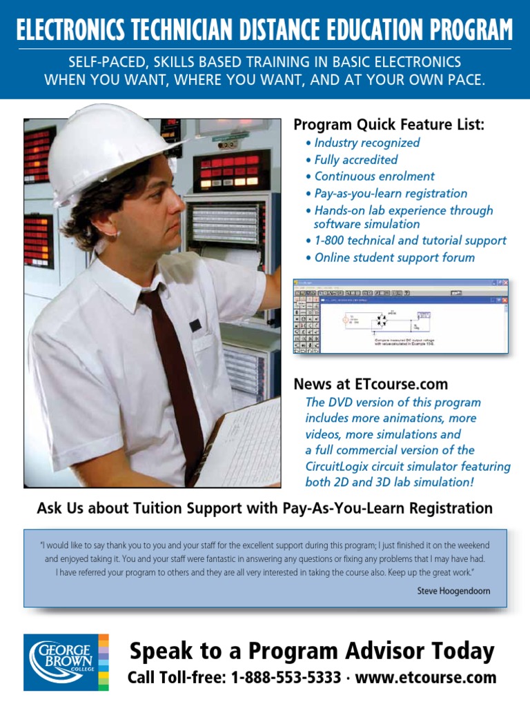 Electronics Technician Distance Program | PDF | Amplifier | Inductor