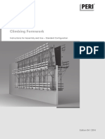 Climbing Formwork: Instructions For Assembly and Use - Standard Confi Guration