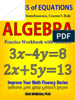 [Algebra Practice Workbook With Answers Improve Your Math Fluency Series] Chris McMullen - Systems of Equations Substitution Simultaneous Cramer s Rule Algebra Practice Workbook With Answers Improve Your Math Fluency Series 20 Chr