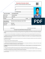 Ravenshwa Admit PDF