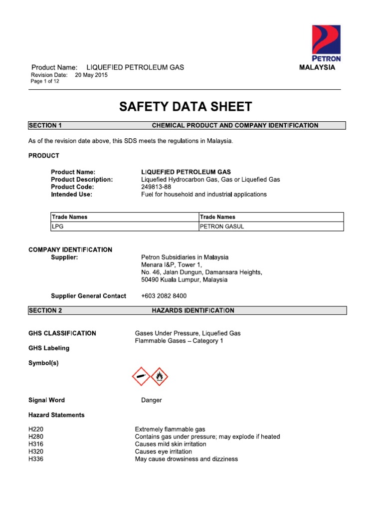 Msds Lpg