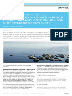 Marpol Annex Vi Update in Force From 1 January 2019 On No, BDN, Ship Implementation Plan