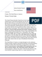 UNSC- United States of America Position Paper