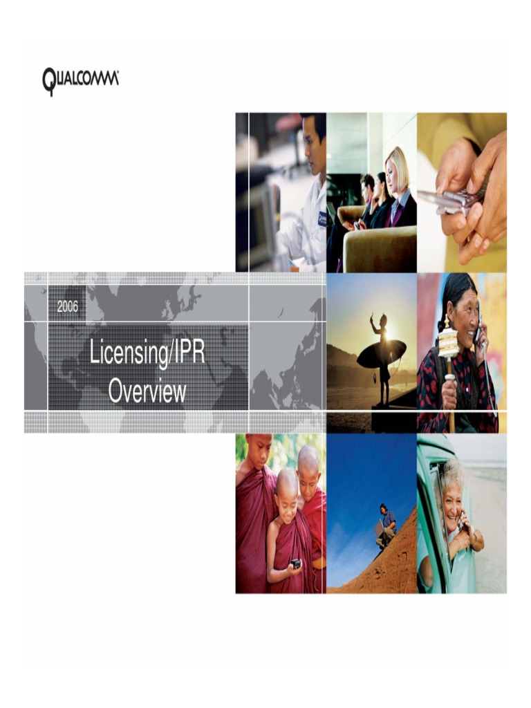 QUALCOMM Licensing/IPR Overview | PDF | License | Patent