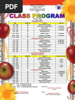 Class Program 2019-2020