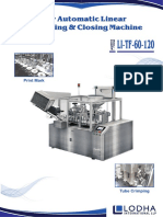 Automatic Linear Tube Filling & Closing Machine, LI_TF