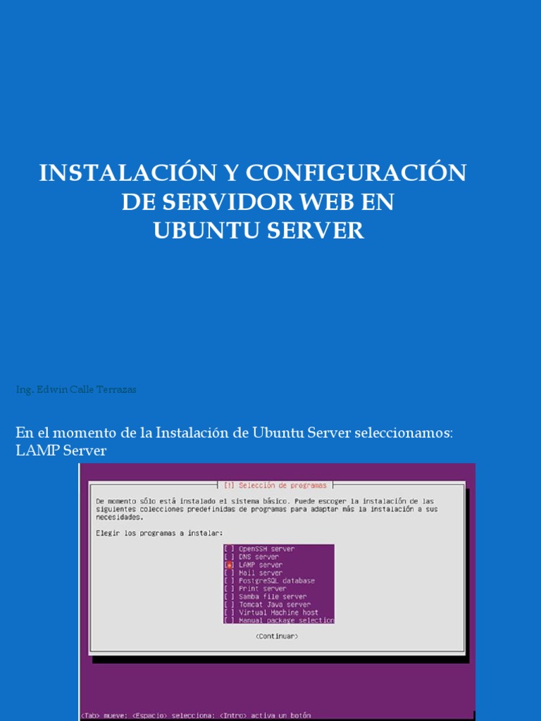 Instalación de Servidor Web en Ubuntu | PDF | Servidor web | Internet y web