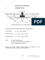 B C OFS F: Terzaghi's Bearing Capacity Theory