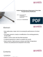 Analysis and Performance Enhancement of Aero Spike Through Geometry Modification