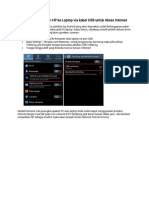 Menghubungkan HP ke Laptop via USB untuk Akses Internet