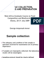 Sample Collection, Handling and Preparation