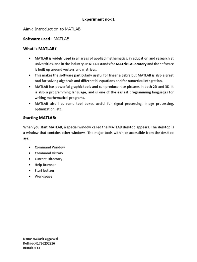 MATLAB Basics for Signal Processing | PDF | Discrete Fourier Transform ...