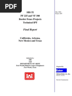 Customs and Border Protection report on border walls crossing washes and streams