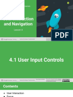 4.1 Usnwnwer Input Controls