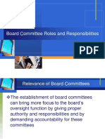 Board Committee Roles and Responsibilities