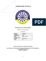 Laboratory Manual: Microprocessor & Microcontroller