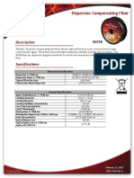 Description: Dispersion Compensating Fiber