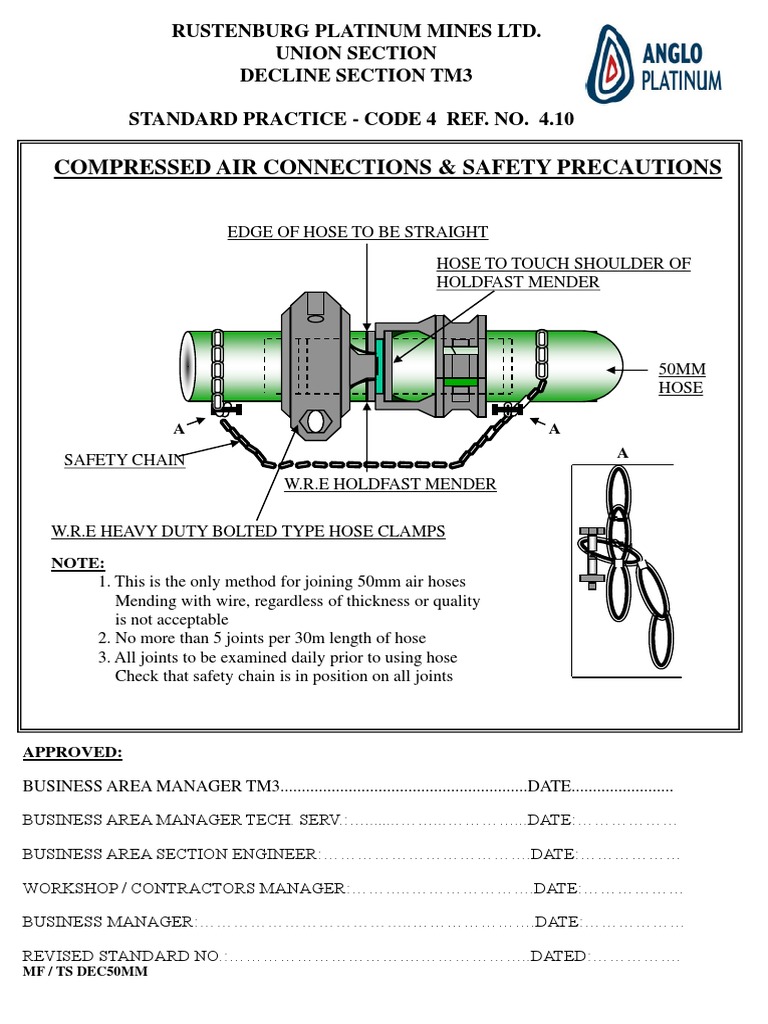 Compressed Air Safety Standards TM3 | PDF