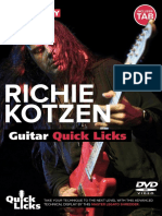 Quick Licks Richie Kotzen Tab Book