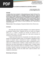 Artigo - A Pratica Docente Na Perspectiva Historico-critica