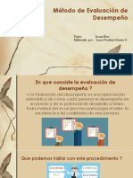 Método de Evaluación de Desempeño