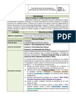 Productos Investigacion de Campo - Guia de Aprendizaje