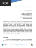 Ensino de música nas escolas públicas de Fortaleza