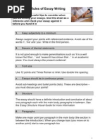 SS The Golden Rules of Essay Writing HO Rev1