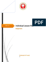 Individual Lesson Plan