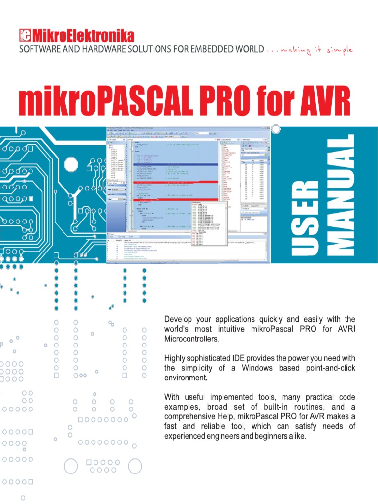Mikropascal Avr Pro Manual v100 PDF | PDF | Computer Programming ...