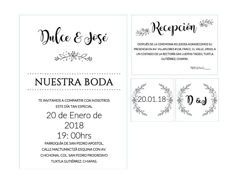 Invitacion Plantilla PDF | PDF