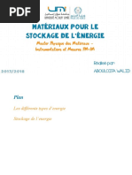 Matériaux Pour Le Stockage de L'énergie