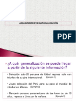 Argumento Por Generalizacion