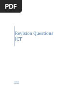 Revision Questions ICT: Gautham 6/6/2019