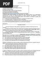 Professor Prova 1 Ano-INGLÊS-ENS MÉDIO