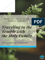 traveling to the temple with the holy family