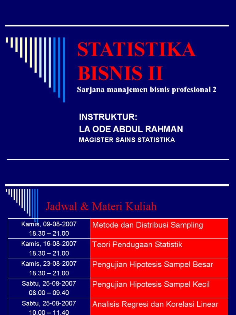 Contoh Soal Sampling Dan Distribusi Sampling