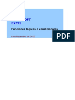 Capítulo 8 - Funciones Lógicas o Condicionales DE EXEL