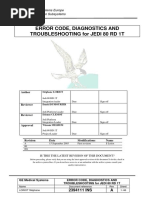 Error Code Diagnostics and Troubemshooting for JEDI 80 RD 1T