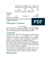 El Estado Anzoátegui Está Ubicado en El Noreste de Venezuela