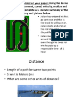 Distance and Displacement