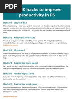 Top Hacks PS Productivity