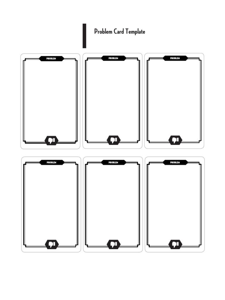 Problem Card Template PDF | PDF