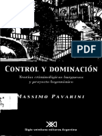 Massimo Pavarini - Control y Dominación