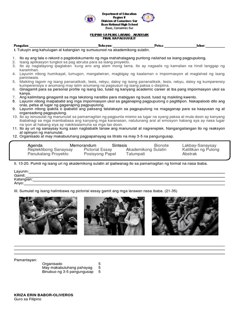 Pictorial essay tungkol sa covid-19 image