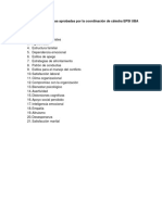 Lista de Variables Spsicometricas