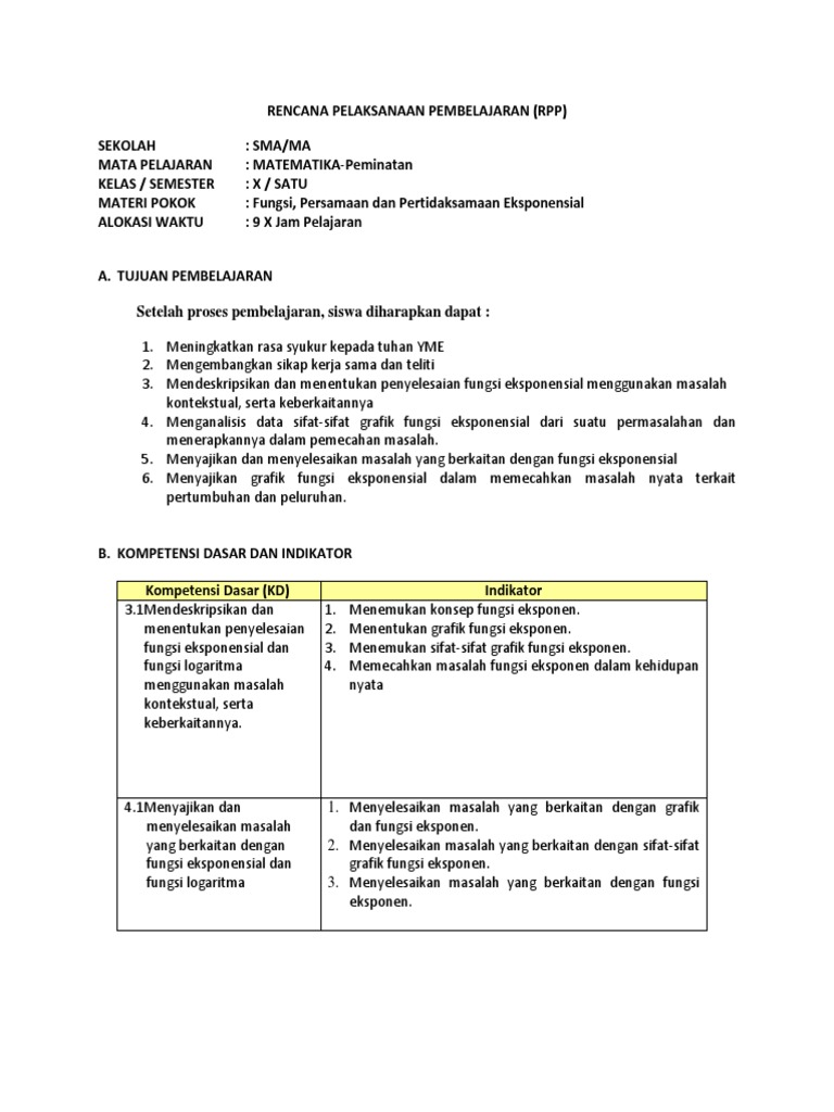 Bab 1 Fungsi Persamaan Dan Pertidaksamaan Eksponensial Pdf